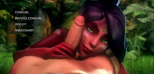  Nidalee takes an AMAZING creampie League of legends - sexgame